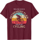 Retirement Plan Cycling Funny Biking Cyclist Gift Vintage T-Shirt - T-Shirt | Maroon