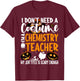 I Don't Need A Costume I'm A Chemistry Teacher Halloween T-Shirt - T-Shirt | Maroon