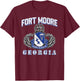 American Marauder:Fort Moore 507th Airborne T-Shirt - T-Shirt | Maroon