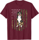 Camo American Flag Greater Swiss Mountain Dog 4th Of July T-Shirt - T-Shirt | Maroon