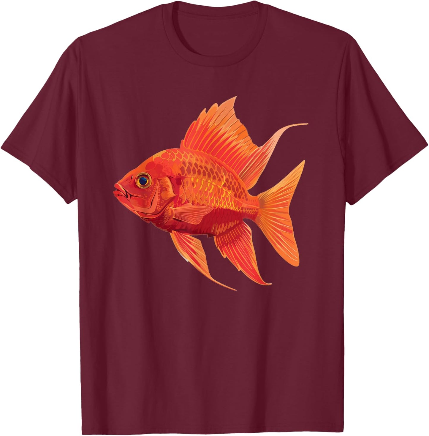 Garibaldi Fish T-Shirt - T-Shirt | Maroon