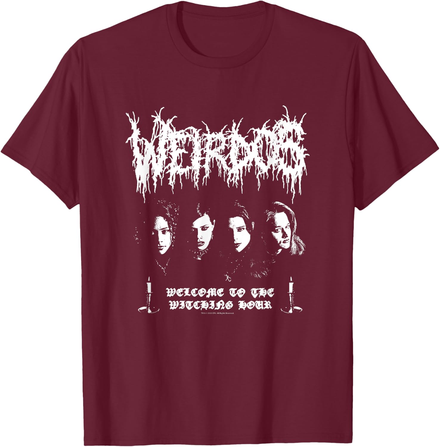 The Craft Weirdos Heavy Metal Logo 90's Witch Movie T-Shirt - T-Shirt | Maroon