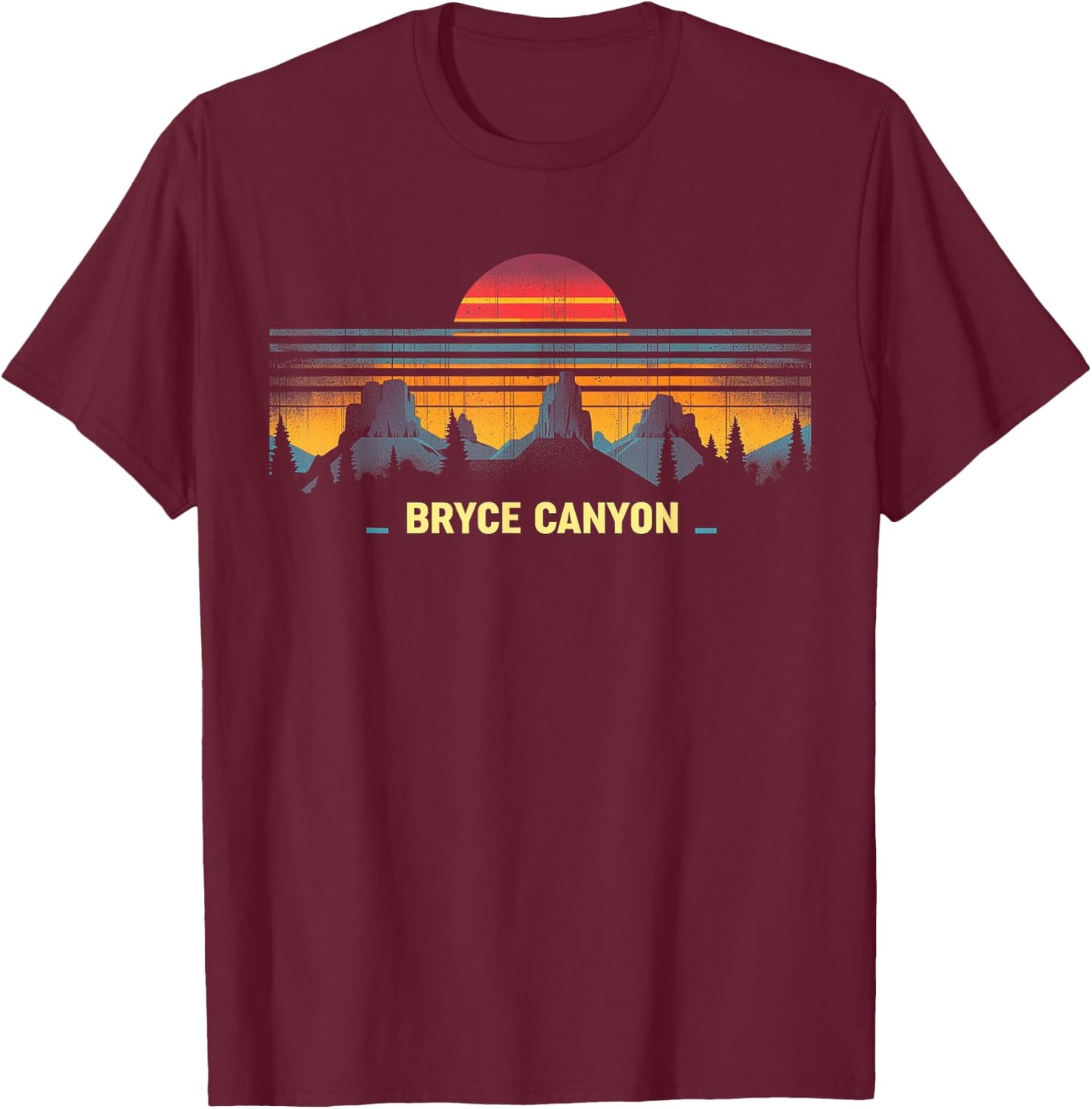 Bryce Canyon - US National Park Vintage Men Women Kids Utah T-Shirt - T-Shirt | Maroon