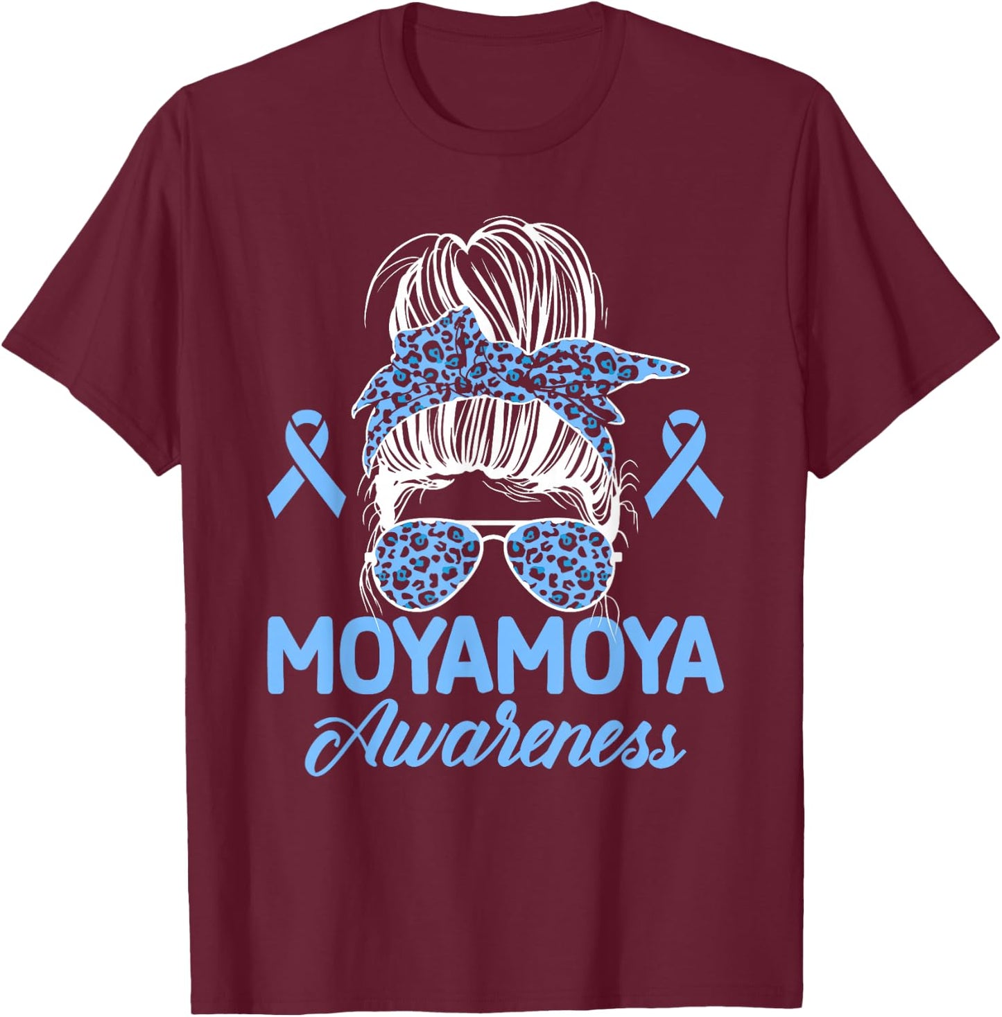 Moyamoya Warrior Moyamoya Disease Awareness T-Shirt - T-Shirt | Maroon