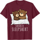 Couples Bears Pajama Favourite Sleepshirt Bears T-Shirt - T-Shirt | Maroon