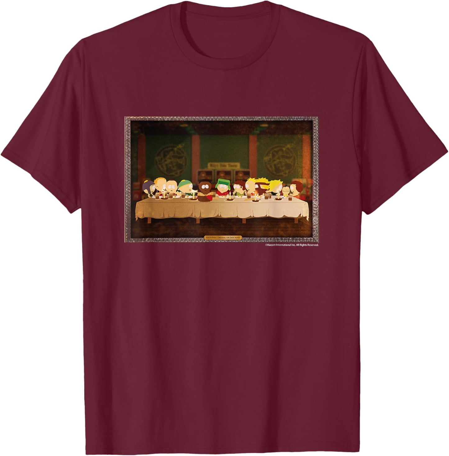 South Park - Last Supper T-Shirt - T-Shirt | Maroon