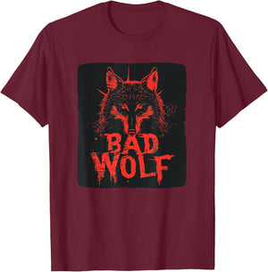 Cool Halloween Wolf Costume for Bad Wolf Lovers T-Shirt - T-Shirt | Maroon