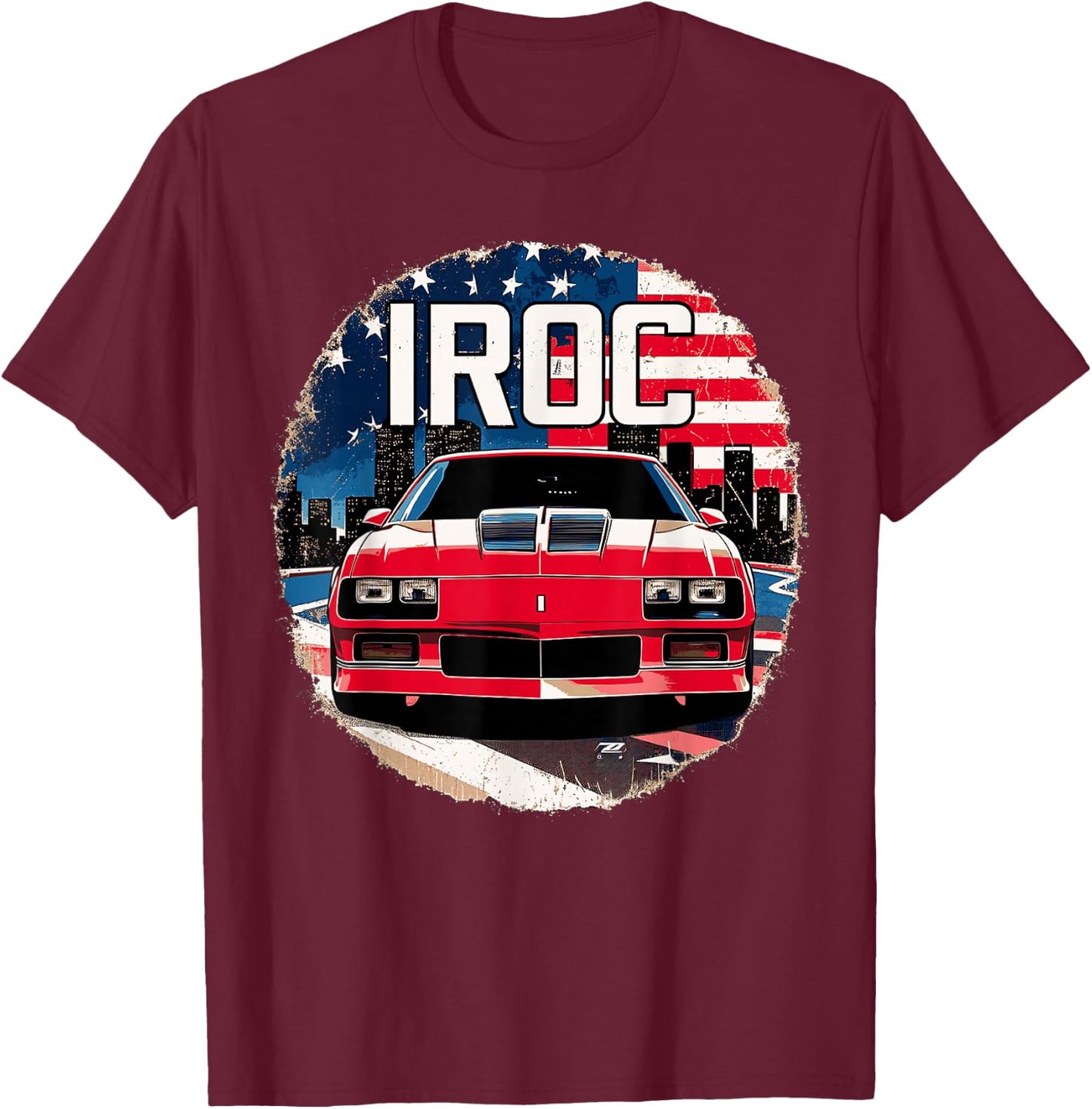 1980's IROC, IROC-Z Muscle Car American Muscle Retro classic T-Shirt - T-Shirt | Maroon