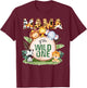 Mama Of The Wild One 1st Birthday Safari Family Matching T-Shirt - T-Shirt | Maroon