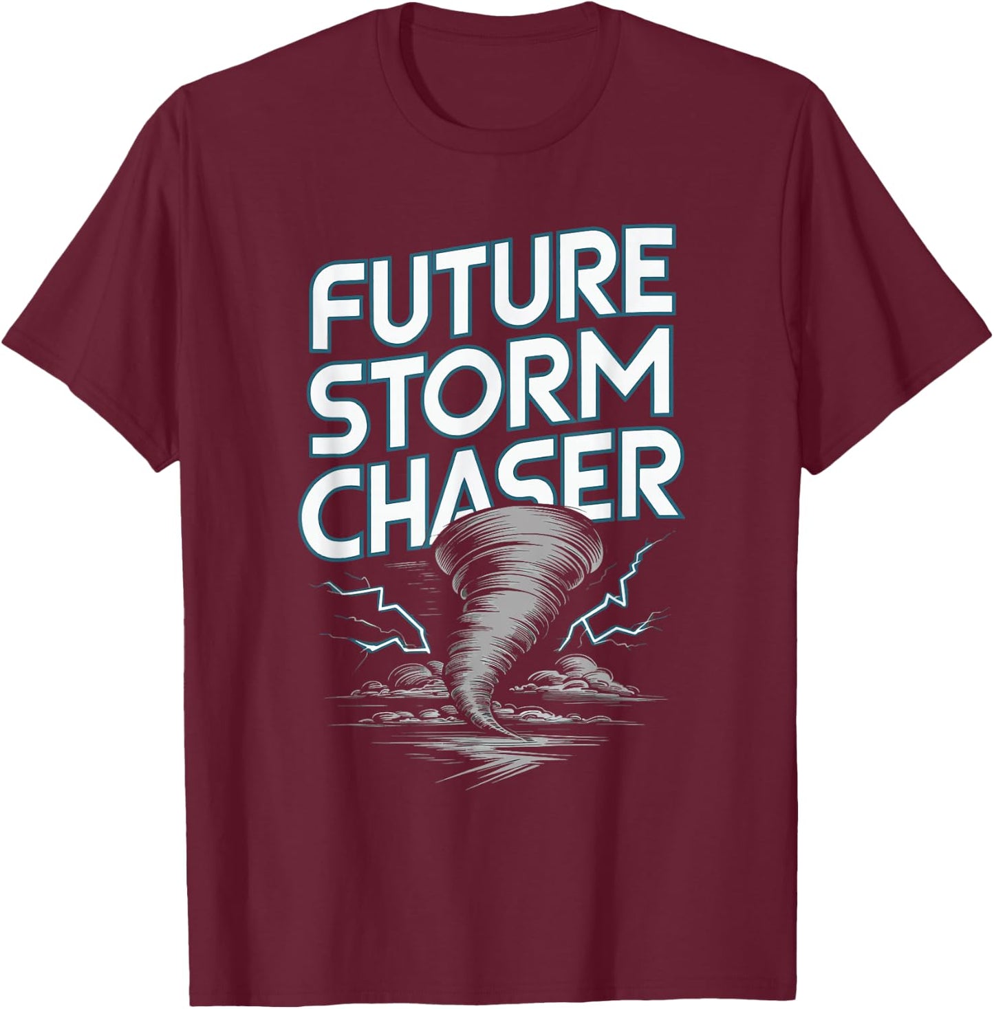 Future Storm Chaser T-Shirt - T-Shirt | Maroon