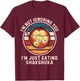 Retro I'm Not Ignoring You I'm Just Eating Shakshuka T-Shirt - T-Shirt | Maroon