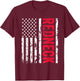Redneck American Flag Redneck Joke Funny T-Shirt - T-Shirt | Maroon