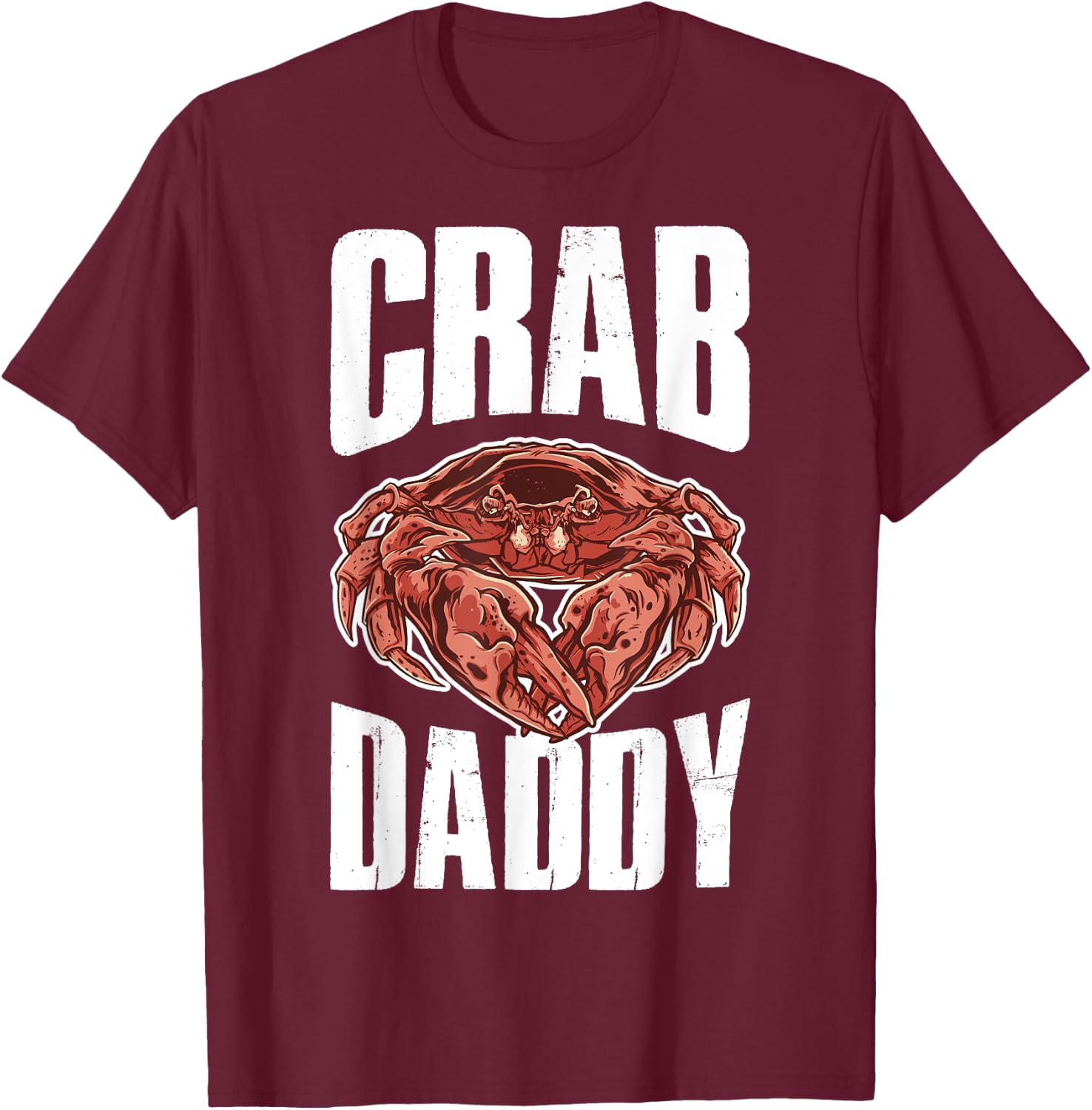 Crab Daddy T-Shirt - T-Shirt | Maroon