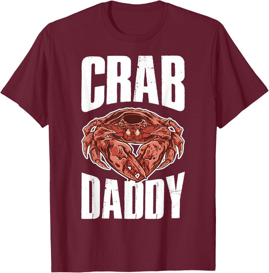 Crab Daddy T-Shirt - T-Shirt | Maroon