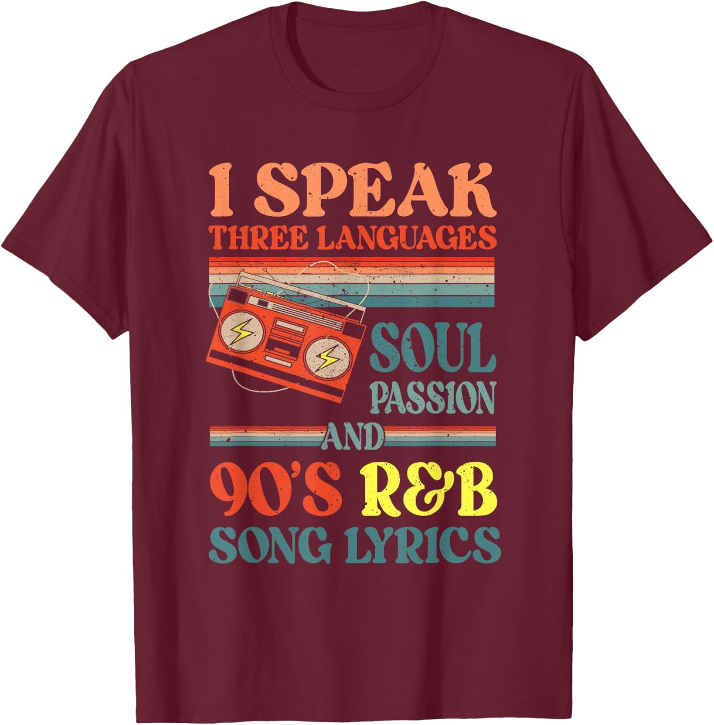 R&B Artist girls Vintage 90 s r and b graphic T-Shirt - T-Shirt | Maroon