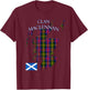 MacLennan Scottish Clan Tartan Scotland T-Shirt - T-Shirt | Maroon
