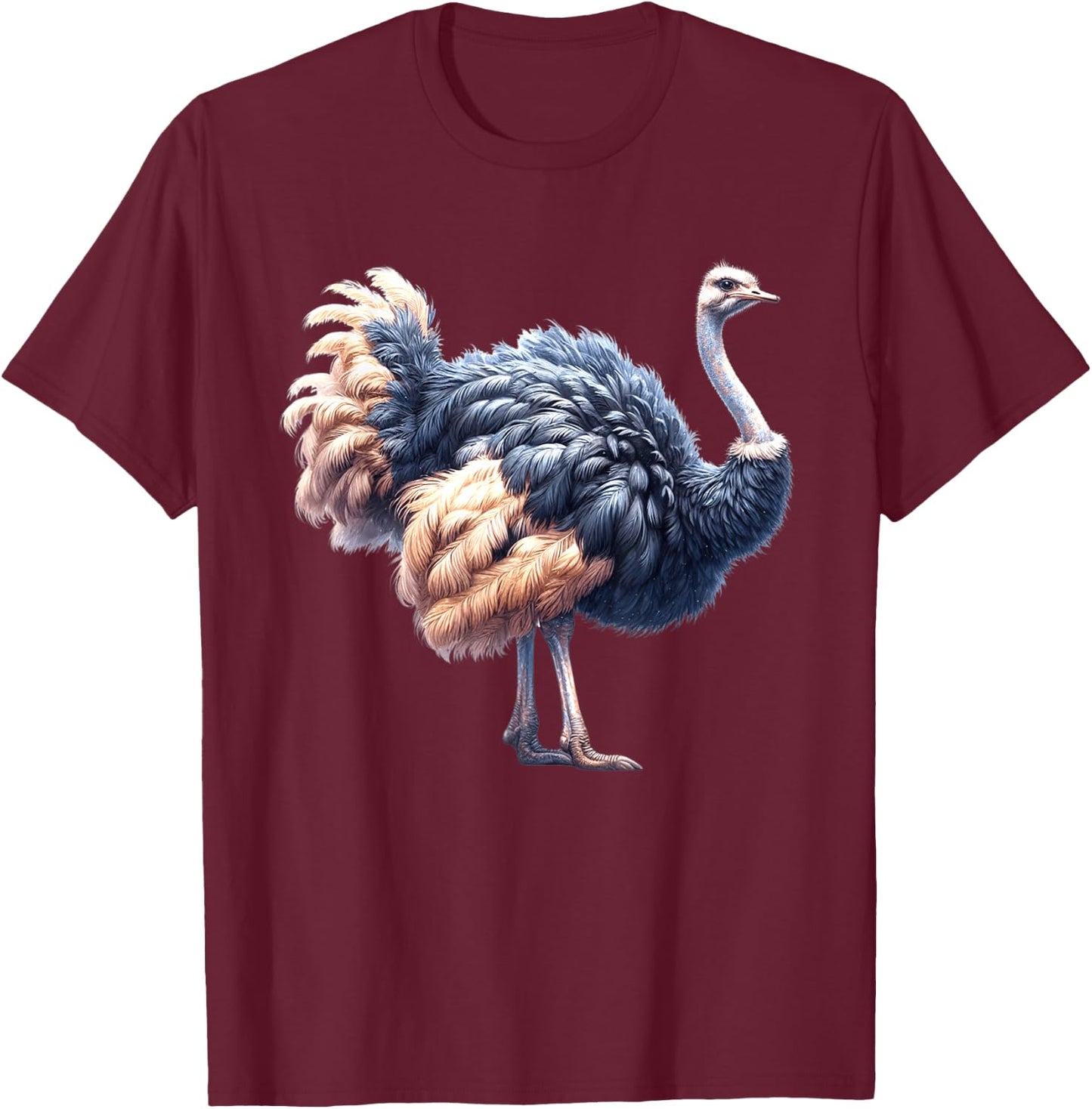 Ostrich T-Shirt - T-Shirt | Maroon