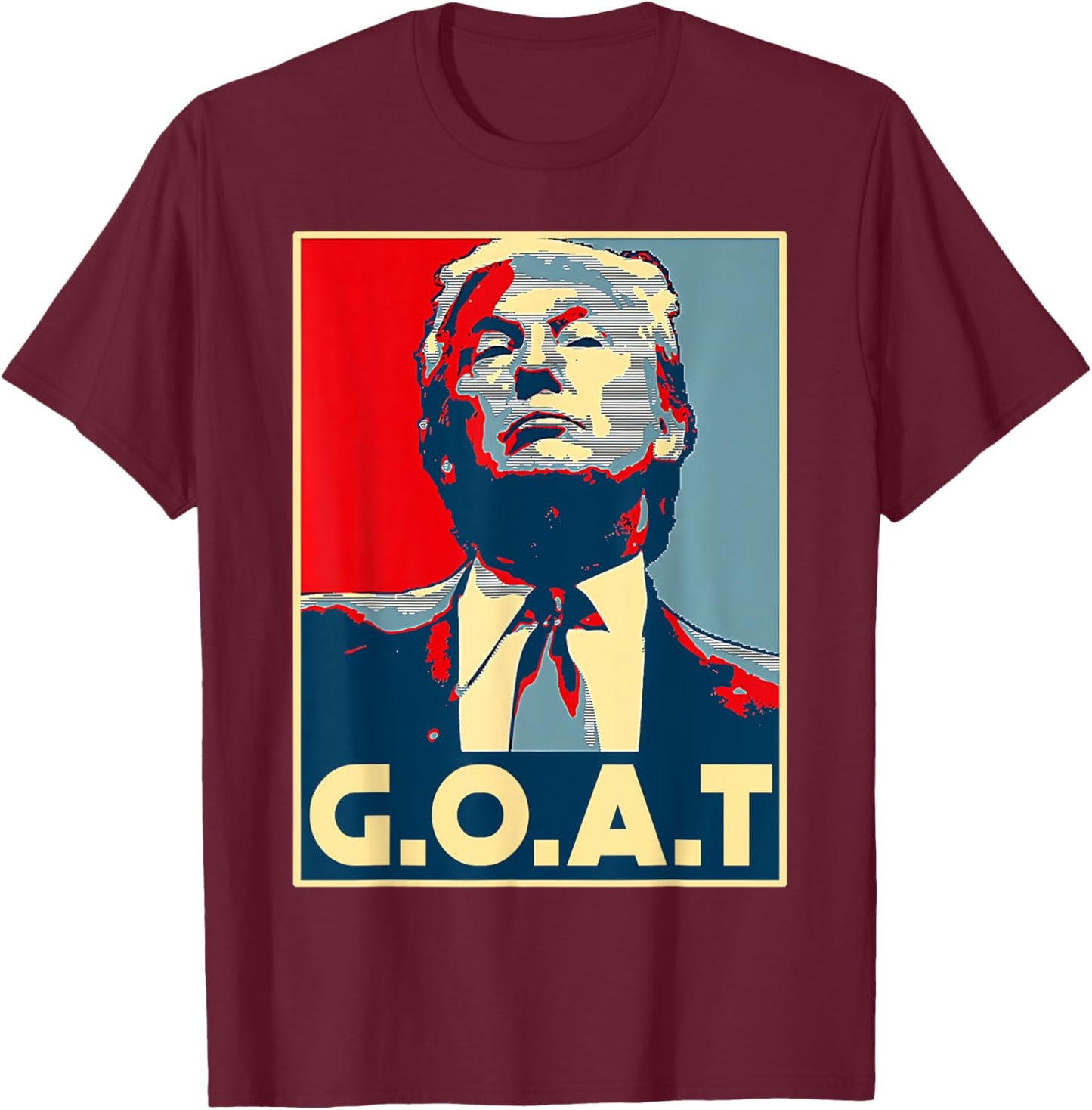 Trump G.O.A.T 2024 Election 2024 Shirt Trump's Coming Back T-Shirt - T-Shirt | Maroon