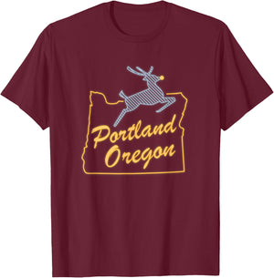 Portland Oregon T-Shirt - T-Shirt | Maroon