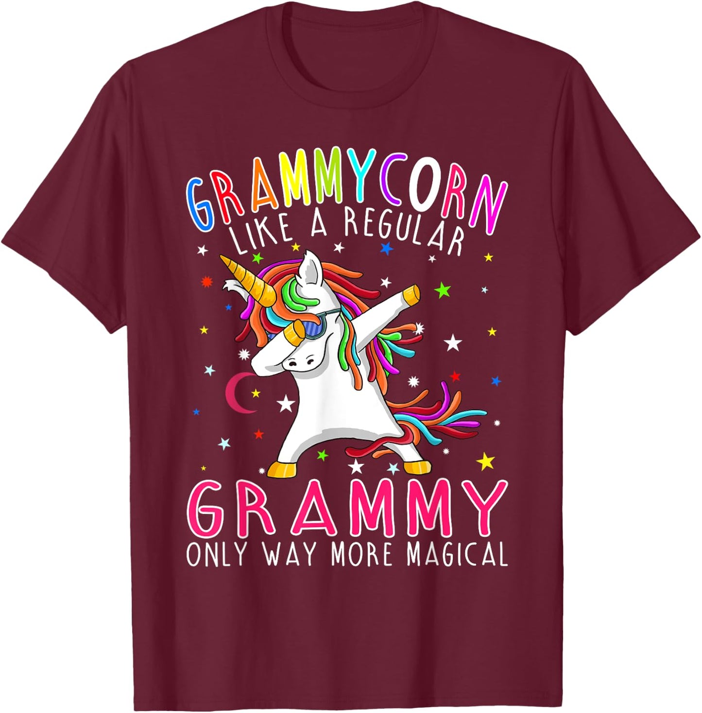 Grammycorn Like A Regular Grammy Only Way More Magical T-Shirt - T-Shirt | Maroon