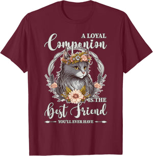 Cute Flower Crown Cat Pet Lover Quotes Fur Parent Men Women Kids T-Shirt - T-Shirt | Maroon