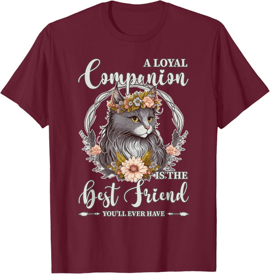 Cute Flower Crown Cat Pet Lover Quotes Fur Parent Men Women Kids T-Shirt - T-Shirt | Maroon