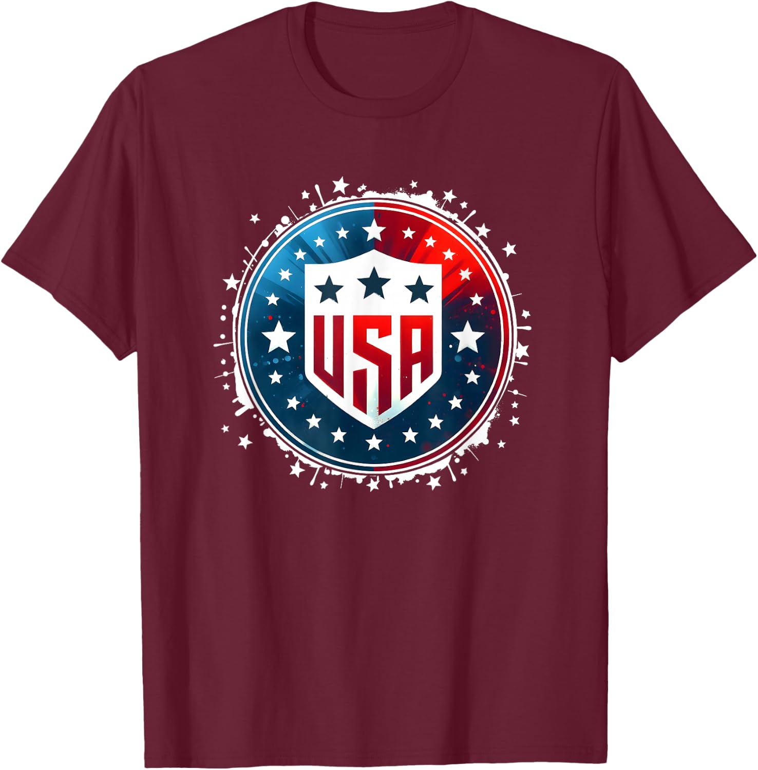 Basketball USA 2024 USA Team T-Shirt - T-Shirt | Maroon
