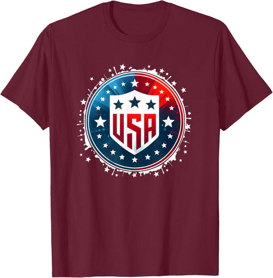 Basketball USA 2024 USA Team T-Shirt - T-Shirt | Maroon