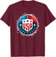 Basketball USA 2024 USA Team T-Shirt - T-Shirt | Maroon