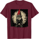 Heavy Metal Garden Gnome T-Shirt - T-Shirt | Maroon