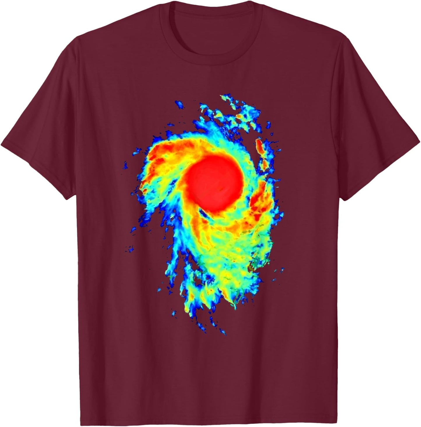 Meteorologist Art Women Weather Radar Meteorology T-Shirt - T-Shirt | Maroon