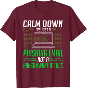 Cyber security Professional Funny IT Security Ethical hacker T-Shirt - T-Shirt | Maroon