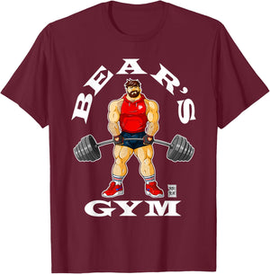 Adam Likes Bears Gym T-Shirt - T-Shirt | Maroon