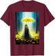 Vintage Floral Ghost Halloween Costume Gothic Ghost Spooky T-Shirt - T-Shirt | Maroon