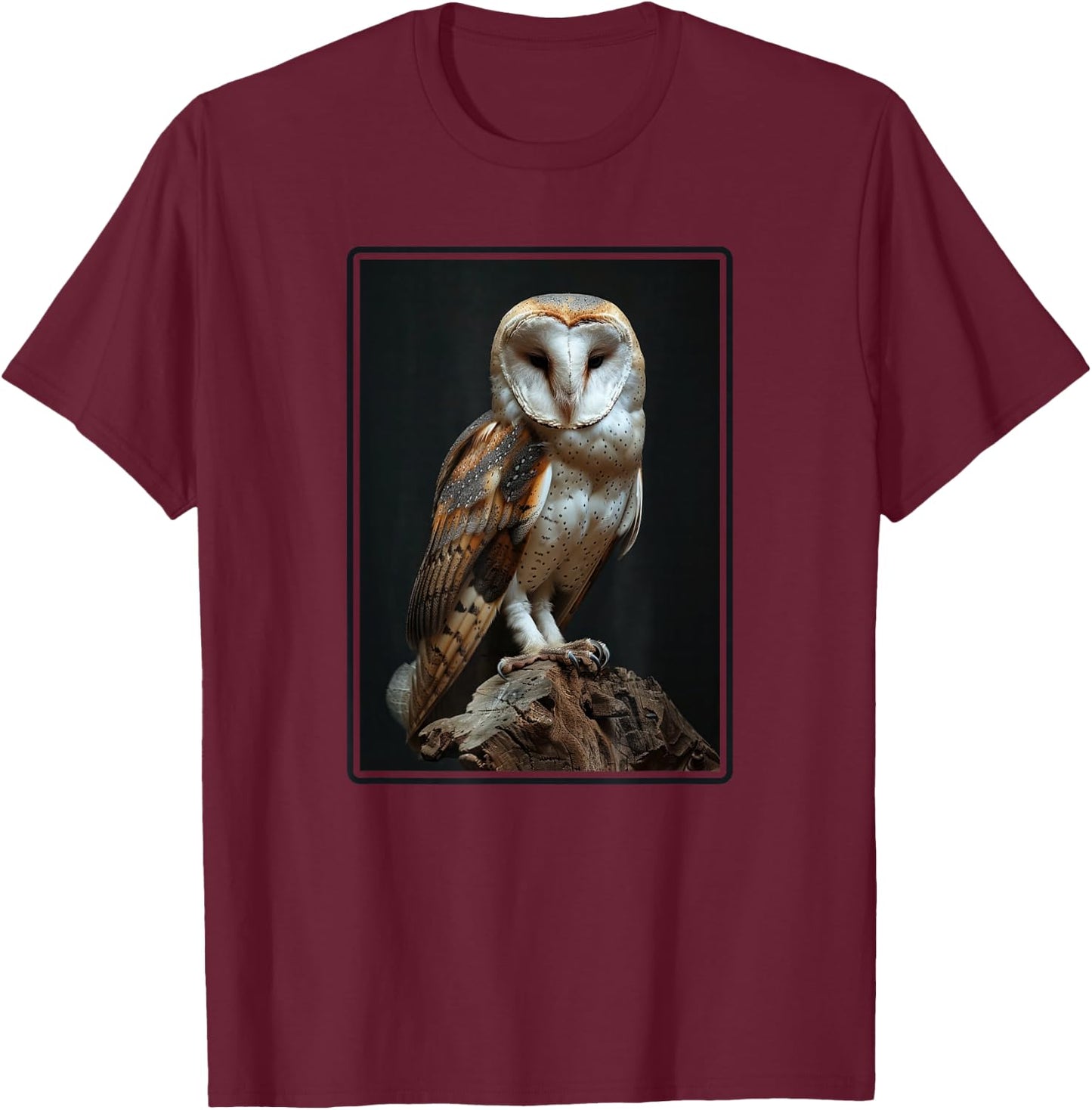 Barn Owls Barn Owl T-Shirt - T-Shirt | Maroon
