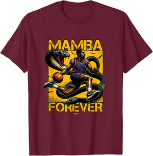 Driven by Mentality Basketball Player ON Yellow Ground T-Shirt - T-Shirt | Maroon