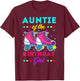 Auntie of the Birthday Girl Roller Skates Bday Skating Theme T-Shirt - T-Shirt | Maroon