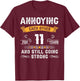 Annoying Each Other For 11 Years 11th Wedding Anniversary T-Shirt - T-Shirt | Maroon