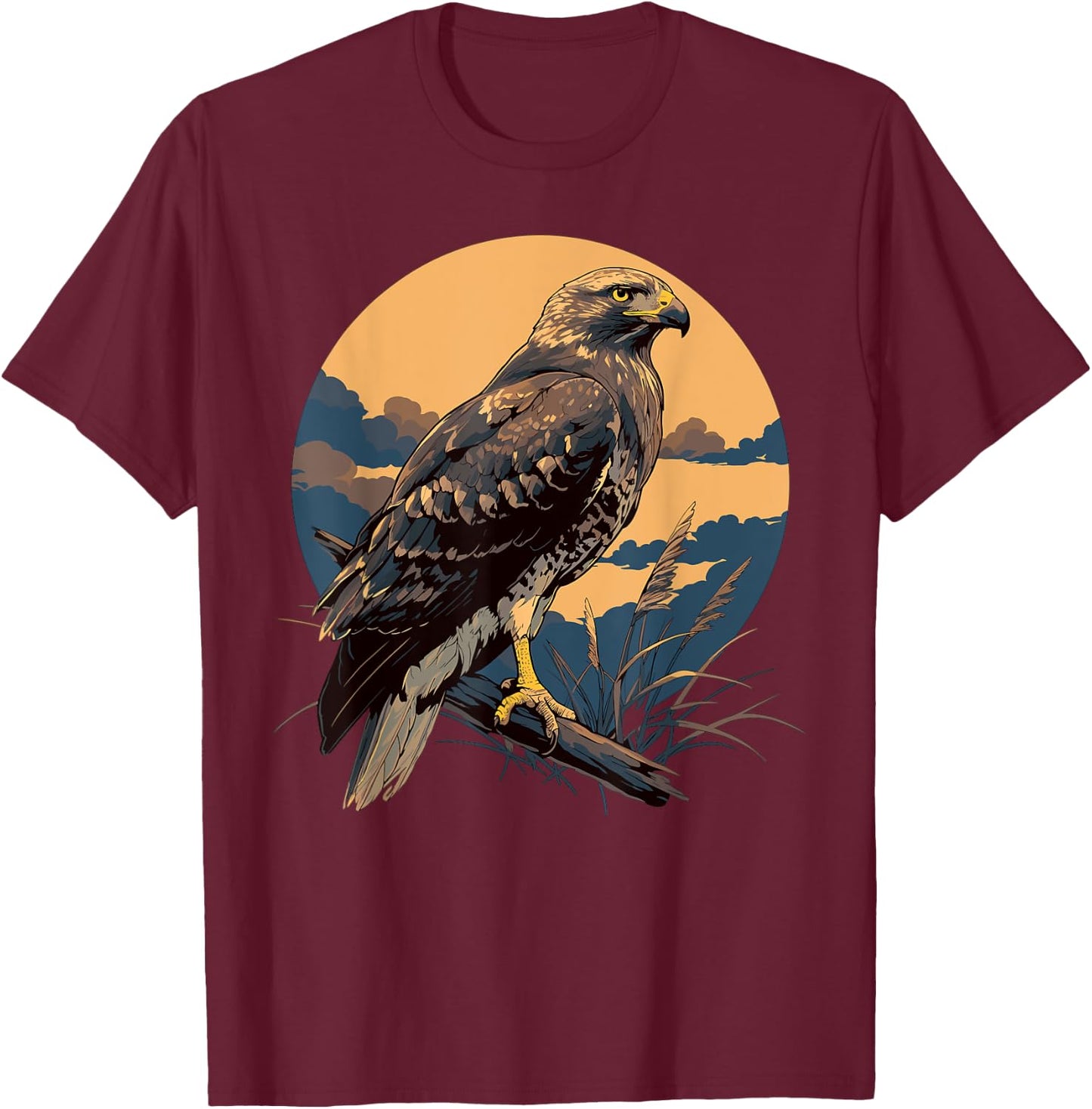 Hawks Hawk T-Shirt - T-Shirt | Maroon