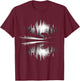 Retro Wilderness Bear Trees Reflection Outdoor Forest T-Shirt - T-Shirt | Maroon
