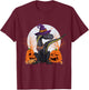 Indoraptor Halloween Cute Dinosaur and Pumpkin Funny Raptor T-Shirt - T-Shirt | Maroon