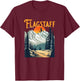 Vintage Flagstaff Souvenir Hiking T-Shirt - T-Shirt | Maroon