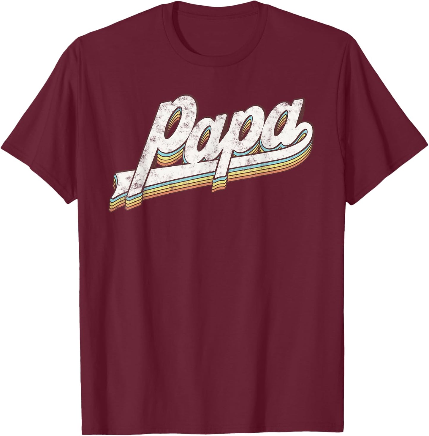 Papa Grandpa Birthday Father’s Day Gifts From Daughter Wife T-Shirt - T-Shirt | Maroon