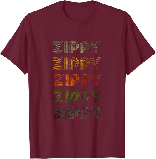 Love Heart Zippy Grunge Vintage Style Black Zippy T-Shirt - T-Shirt | Maroon