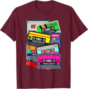 Eighties Music Lover Retro 80s T-Shirt - T-Shirt | Maroon