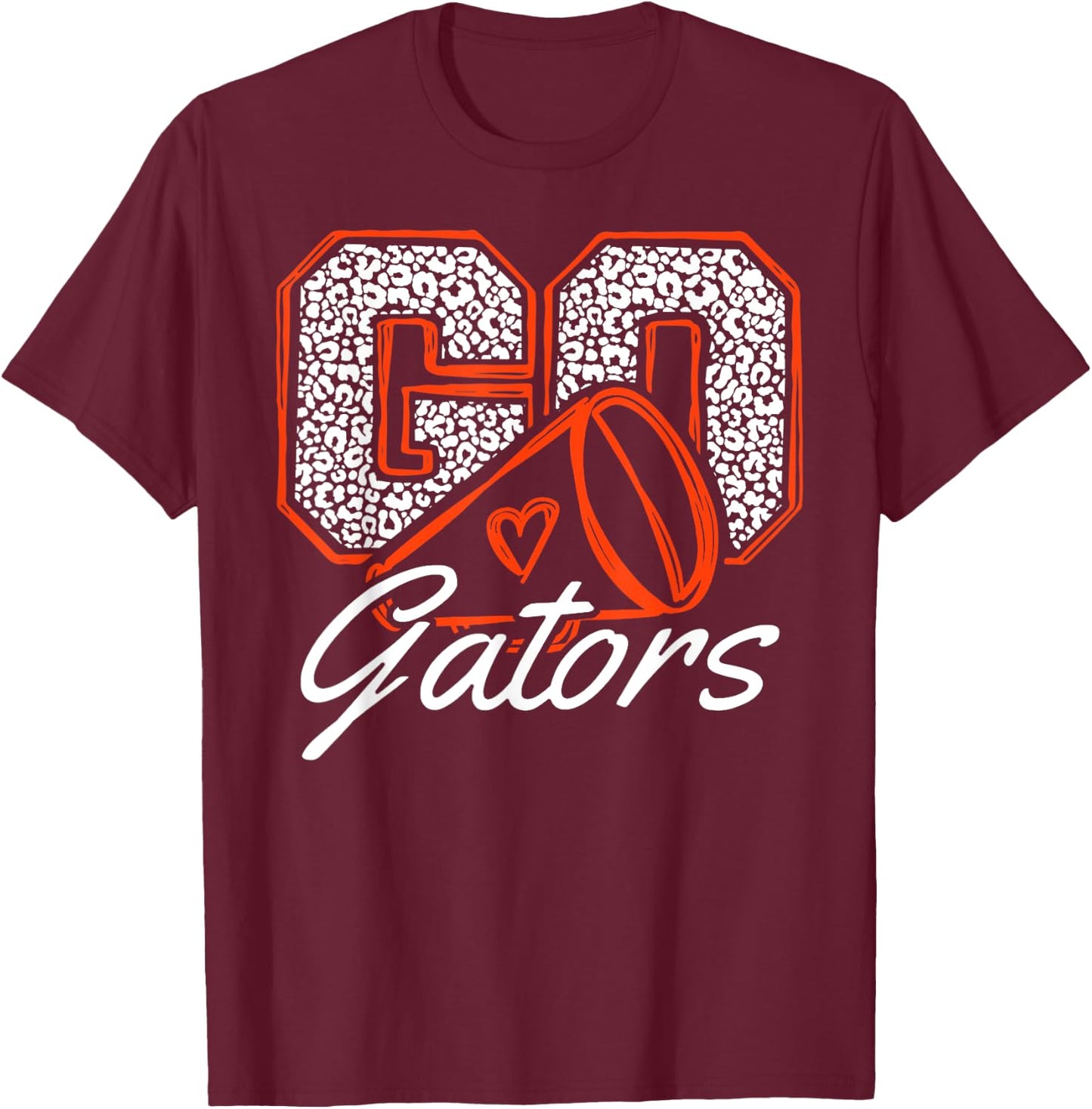 Go Cheer Gator Design Gift Women Girls Boys Kids T-Shirt - T-Shirt | Maroon