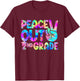 Peace Out 2nd Grade Happy Last Day Of School Tie Dye Kids T-Shirt - T-Shirt | Maroon