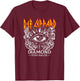 Def Leppard - Star Halos T-Shirt - T-Shirt | Maroon