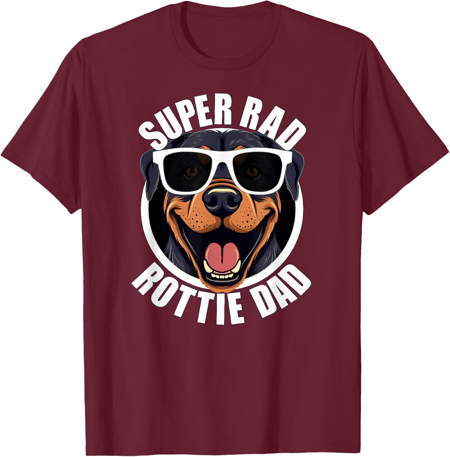 Rottweiler Dad Funny Father’s Day Rottie Dog Dad Men’s T-Shirt - T-Shirt | Maroon