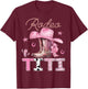 Rodeo Titi Pink Boots Coquette CowGirl Birthday Party T-Shirt - T-Shirt | Maroon